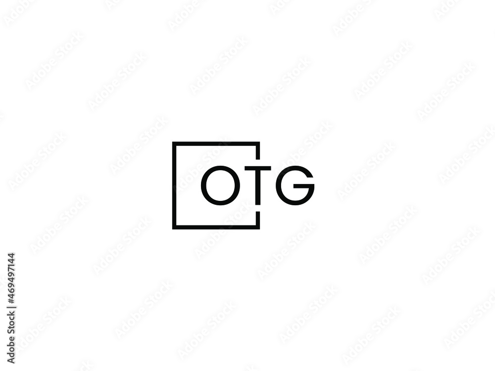 OTG letter initial logo design vector illustration