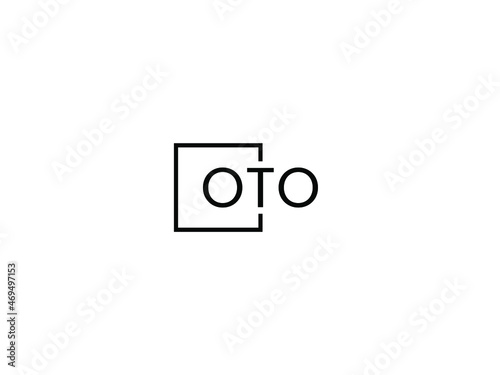 OTO letter initial logo design vector illustration