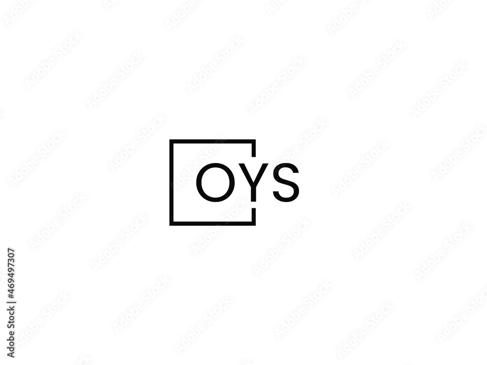 OYS letter initial logo design vector illustration OYS letter initial logo design vector illustration