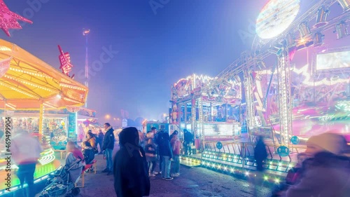 Time Lapse fête foraine de nuit