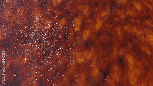 Abstract organic wet slime, biological matter background. Seething flesh slush like backdrop