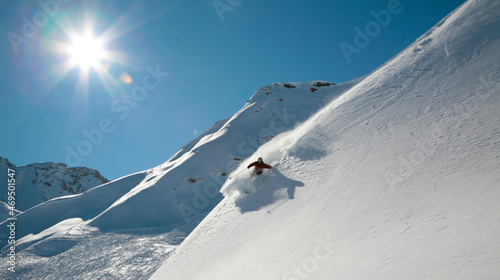 Ski hors piste savoie Alpes paradiski les Arcs photo