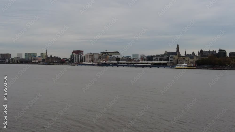 view of the river schelde in Antwerp view of the river schelde in Antwerp