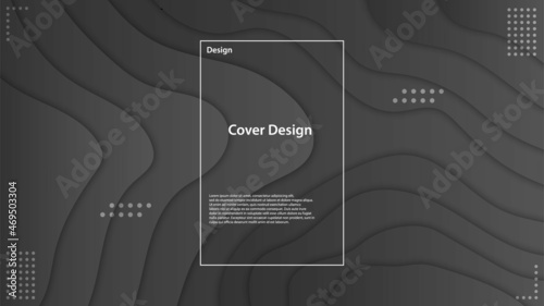 Moody dark wavy abstract background with deep fluid movement, editable vector EPS 10 for luxury branding, nightlife designs, and dramatic digital projects