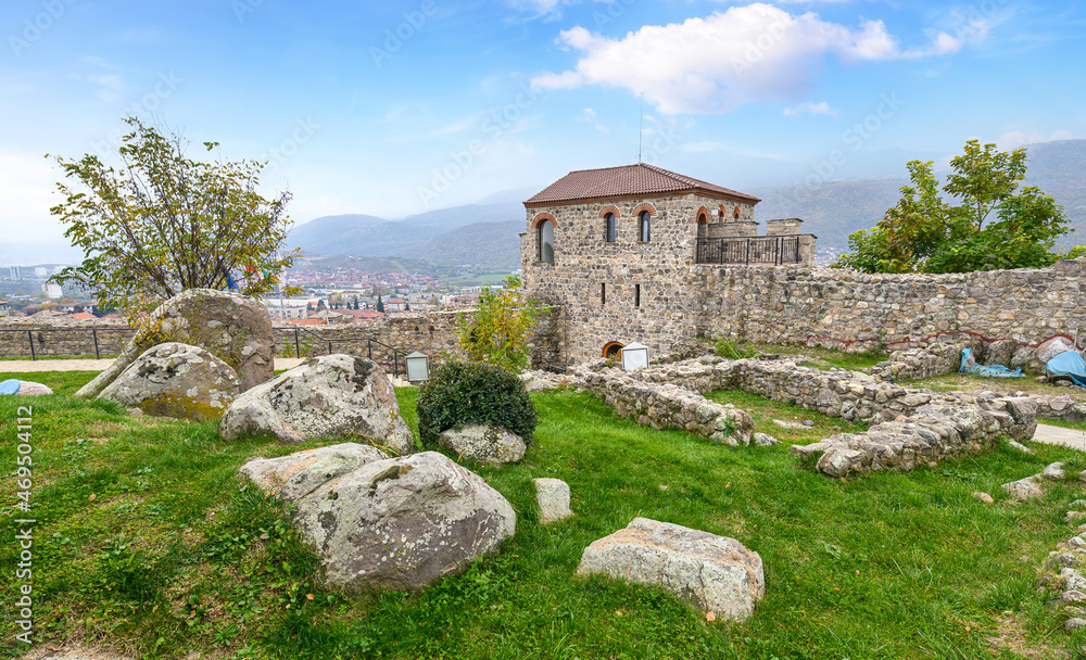 Ruins of Ancient Byzantine fortress Peristera in town of Peshtera, Pazardzhik Region, Bulgaria
