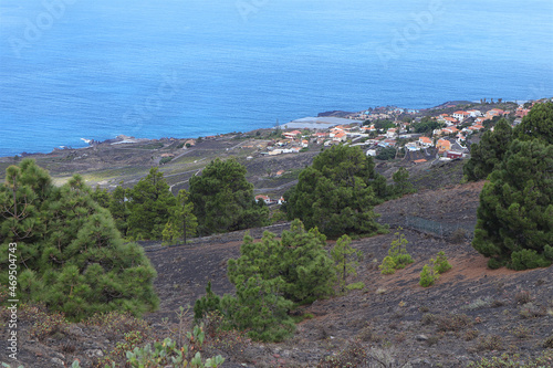 La Palma, Aussicht, Lava, Stadt, Kanaren, Insel, Meer