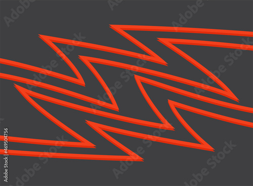 Simple background with abstract red sharp lines pattern