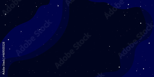 vector starry night sky. flat image of deep space with stars.