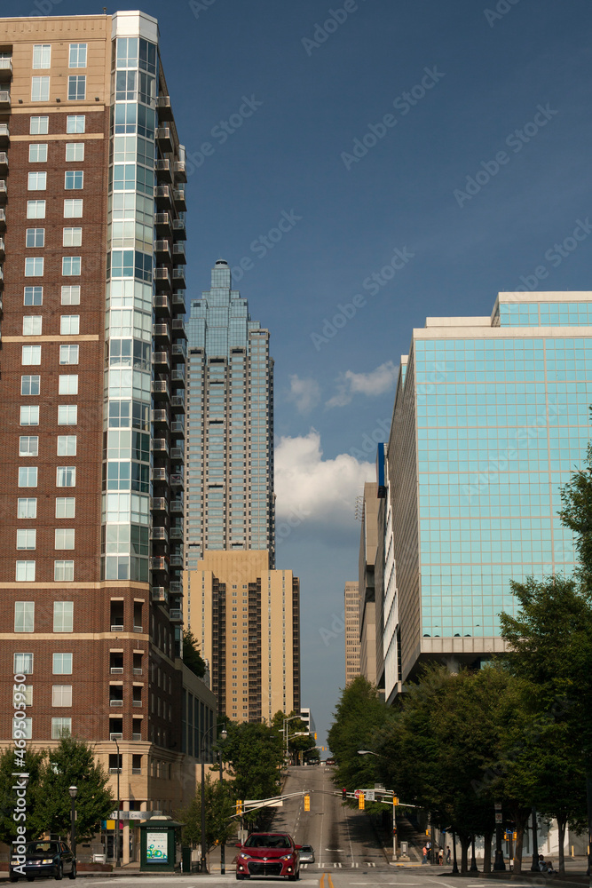 Skyscrapers in Baker St, Downtown Atlanta