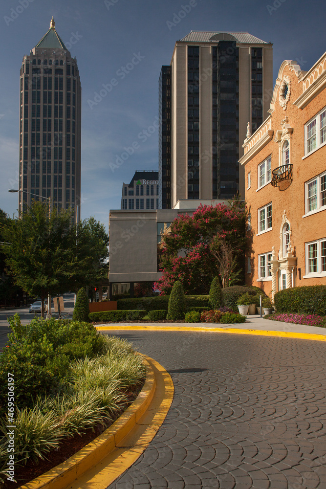 Vertical view of Peachtree St in Downtown Atlanta Vertical view of Peachtree St in Downtown Atlanta