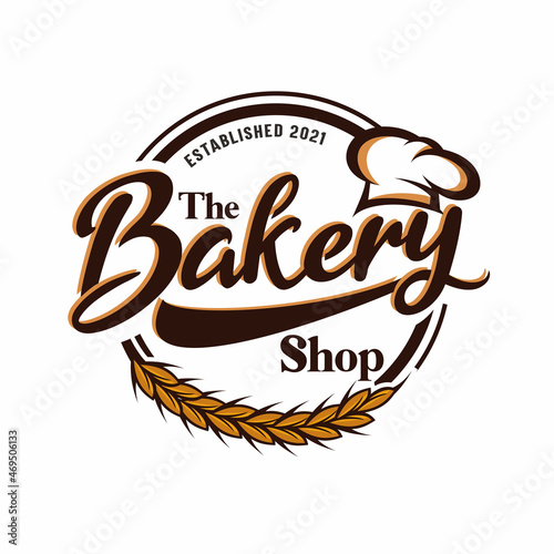 Bakery vintage logo design vector