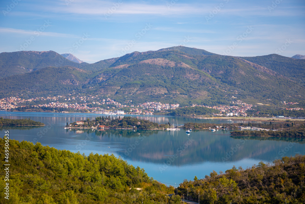 Beautiful view over the Kotor Bay in Montenegro