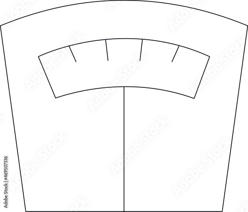 diabetes control icons weight scale  and weight