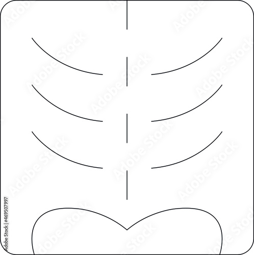 diabetes control icons X ray  and skeleton