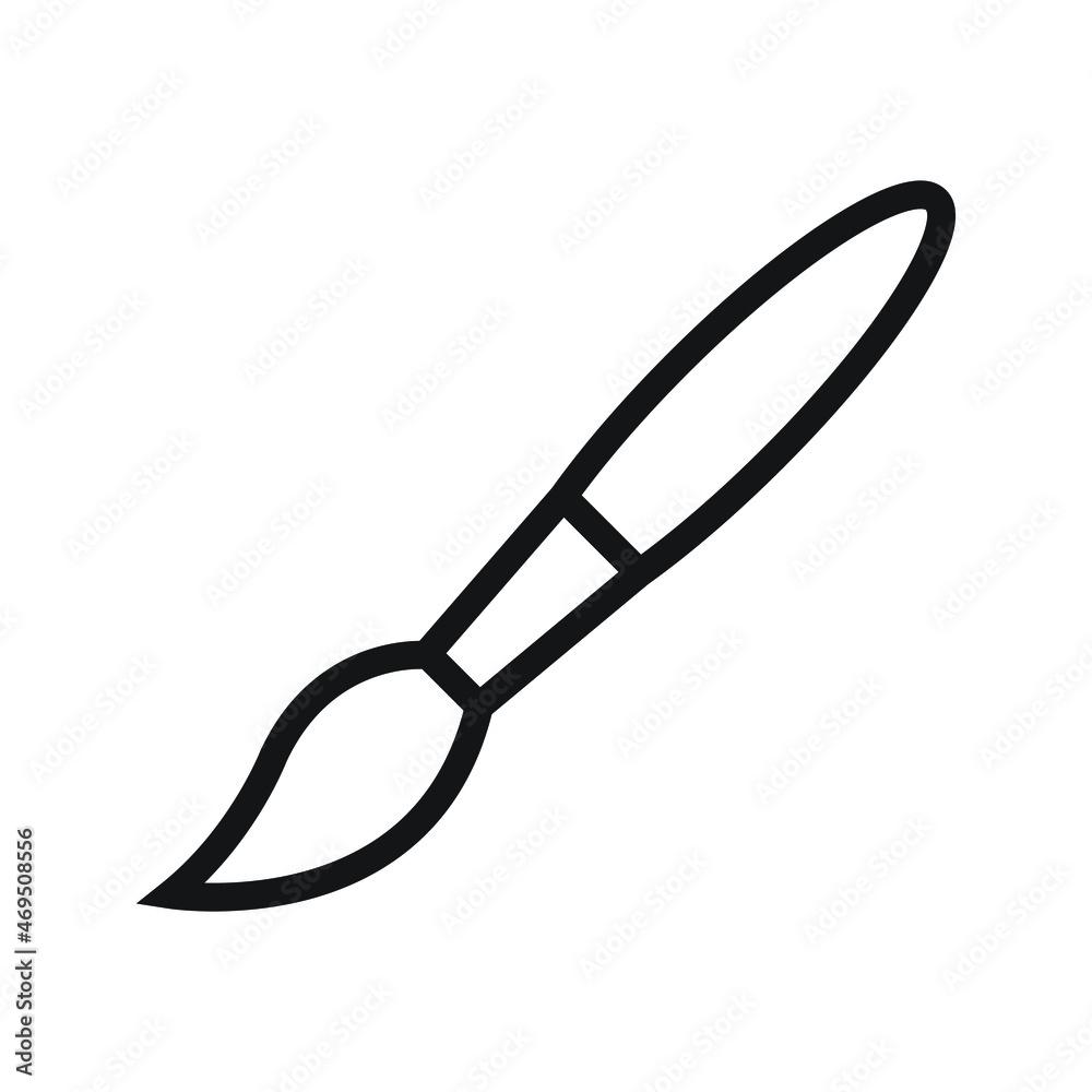 Brush stationery Icon Vector For Web, Presentation, Logo, Infographic, Symbol Brush stationery Icon Vector For Web, Presentation, Logo, Infographic, Symbol