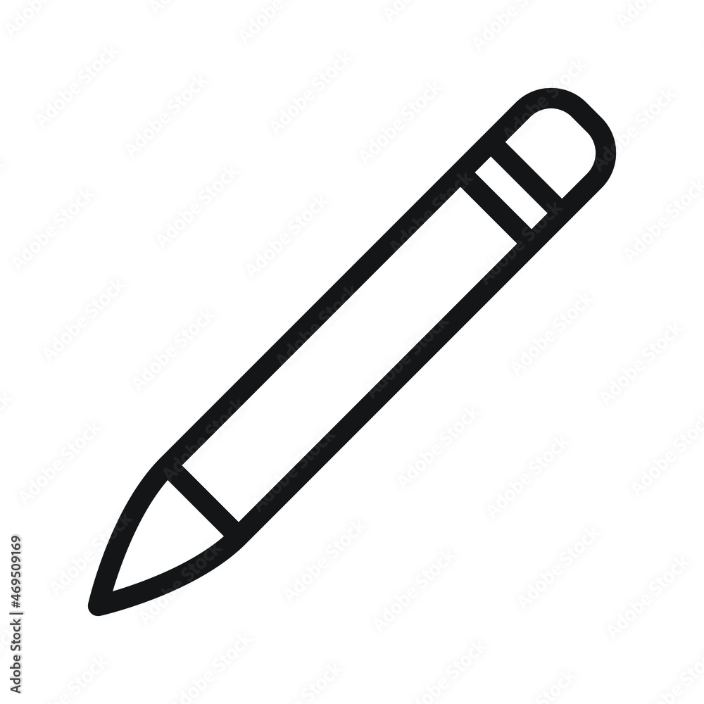 pencil stationery Icon Vector For Web, Presentation, Logo, Infographic, Symbol pencil stationery Icon Vector For Web, Presentation, Logo, Infographic, Symbol