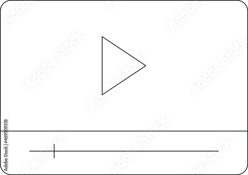 cinema icons video player and video