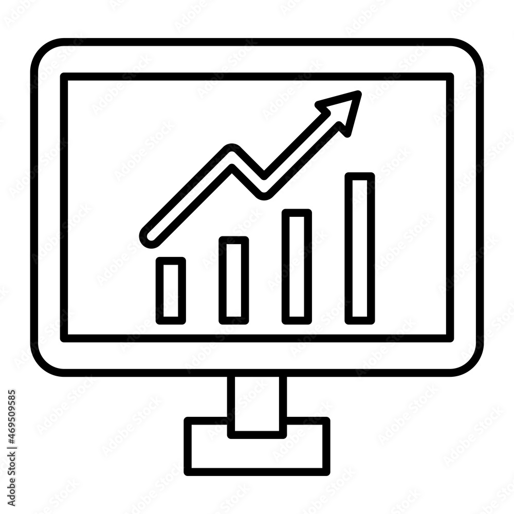 Vector Strategy Outline Icon Design Vector Strategy Outline Icon Design