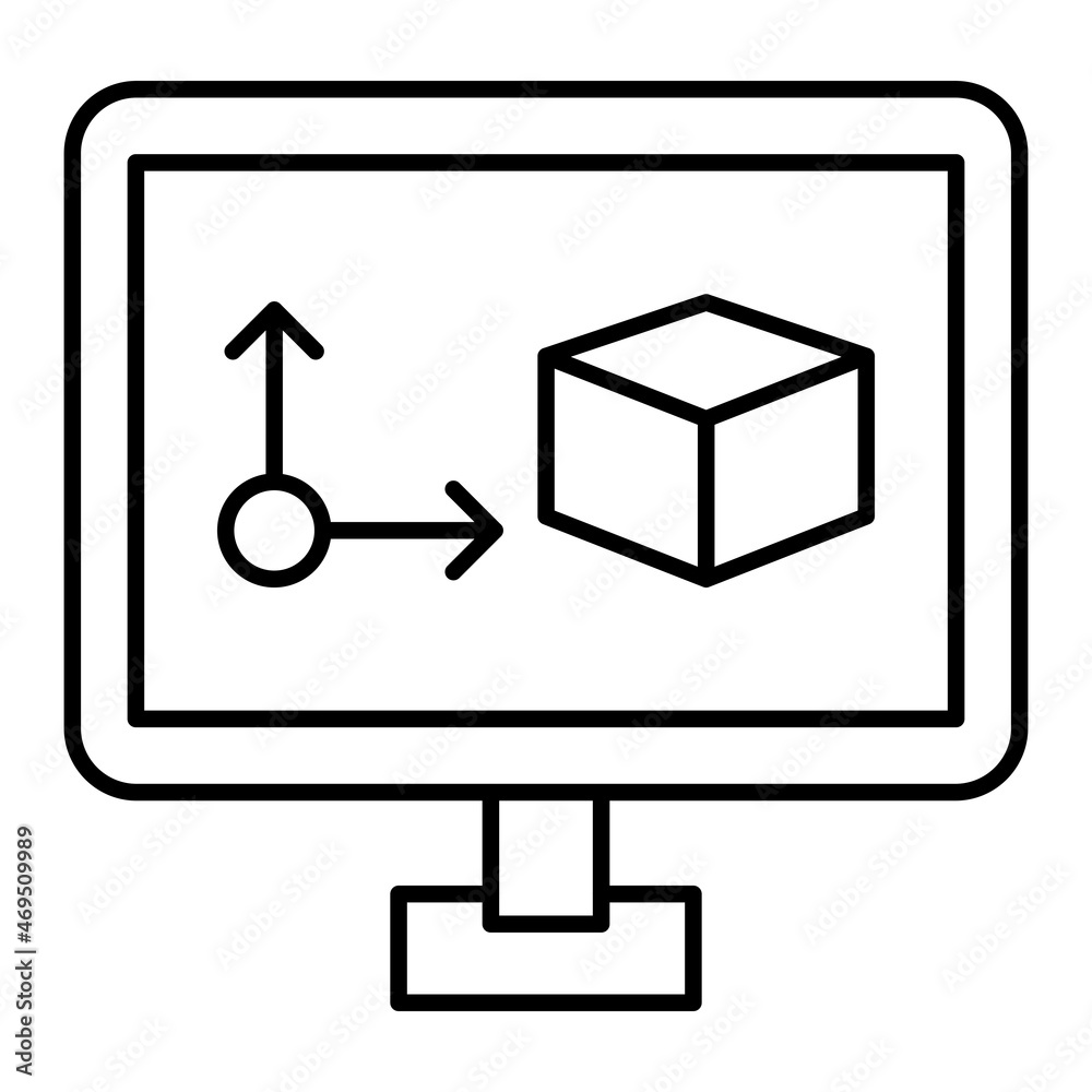 Vector Animation Outline Icon Design Vector Animation Outline Icon Design