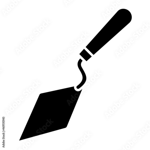 Vector Trowel Glyph Icon Design