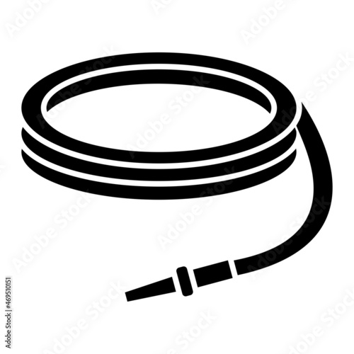 Vector Water Hose Glyph Icon Design