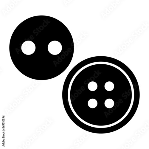 Vector Buttons Glyph Icon Design