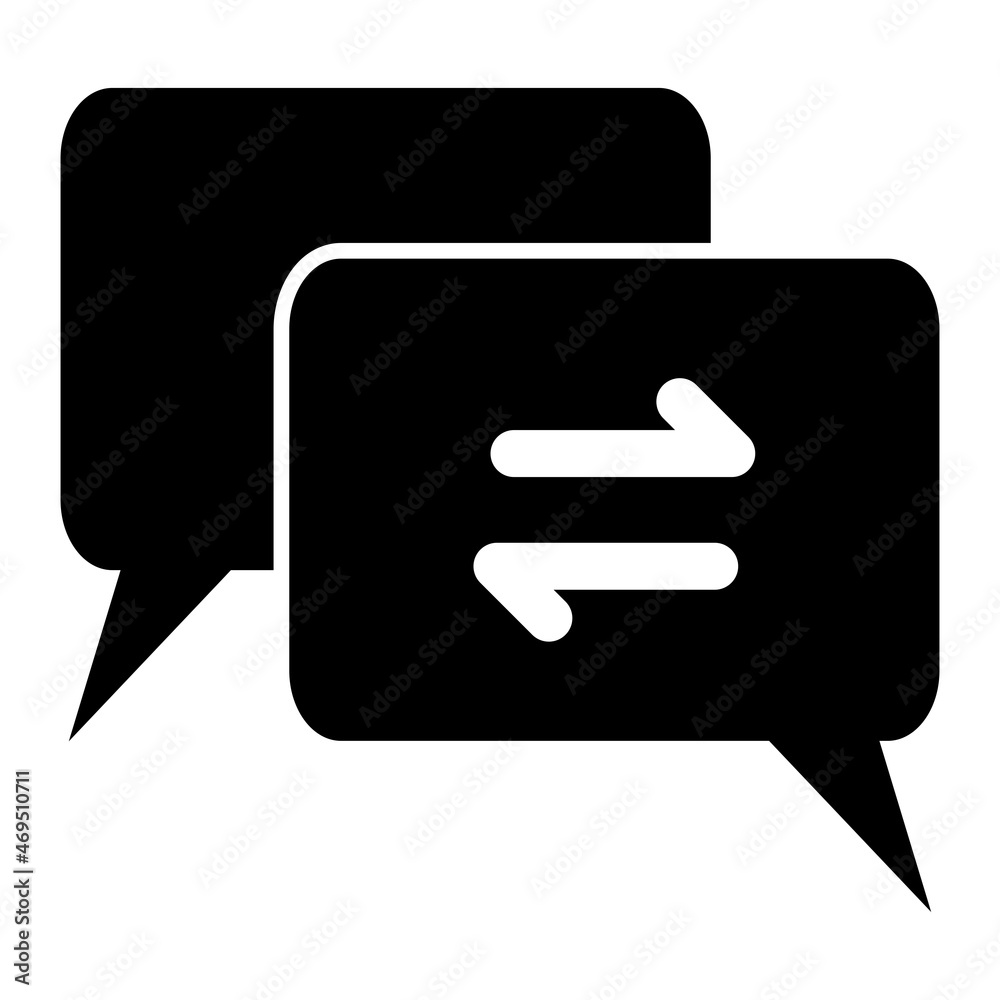 Vector Communication Glyph Icon Design Vector Communication Glyph Icon Design