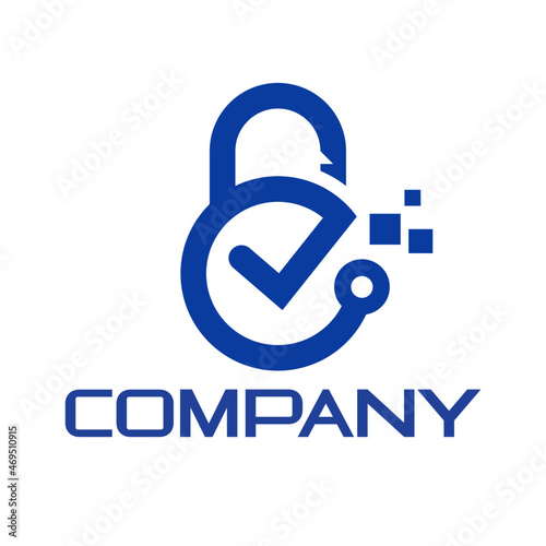 Security Logo, Save logo icon, IT Security Logo vector design template