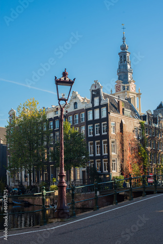 old church near the canal in Amsterdam  © Alena Petrachkova