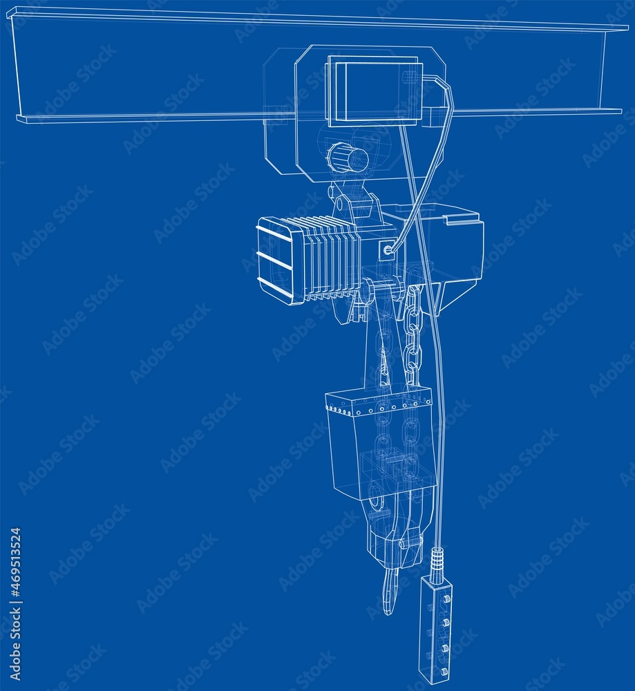 Winch or lifting machine concept outline