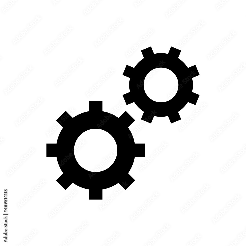 Cogwheel gear mechanism vector settings icon Cogwheel gear mechanism vector settings icon