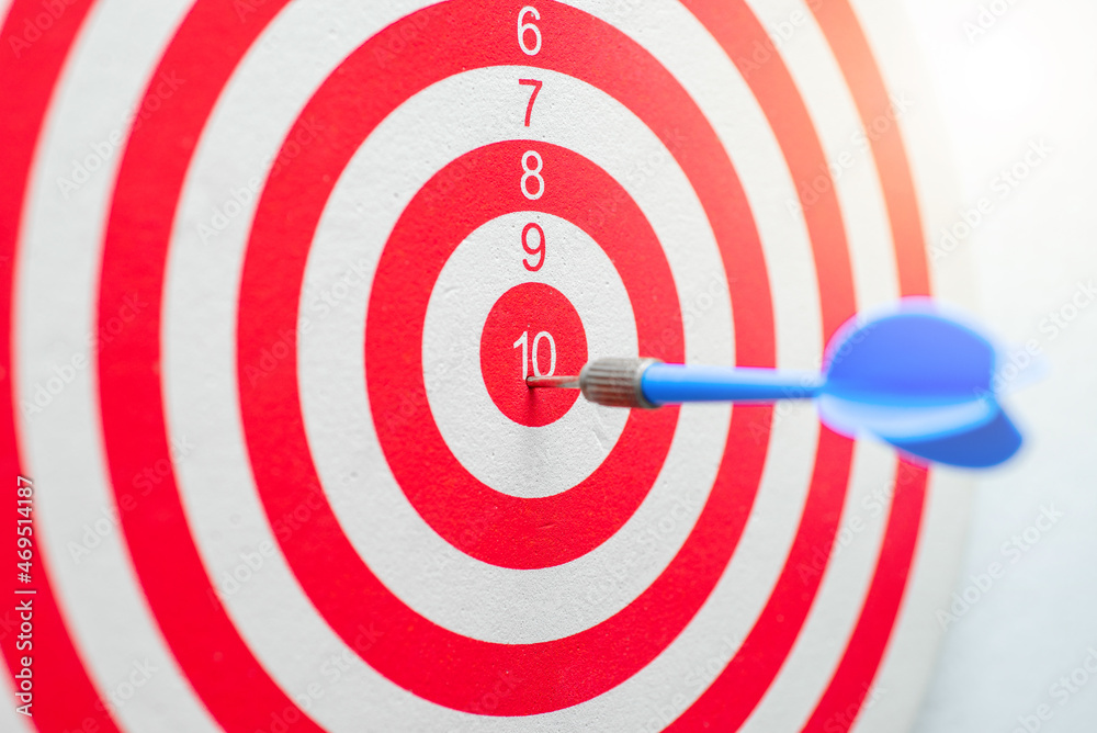 dartboard with arrow. creative concept idea for success with focus point on target to the winner in business with strategy management aim to leadership. dartboard with arrow. creative concept idea for success with focus point on target to the winner in business with strategy management aim to leadership.