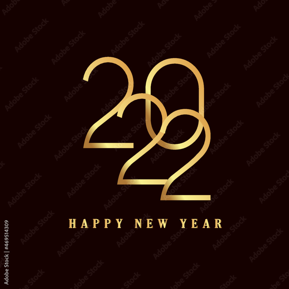 Fototapeta premium 2022 Happy New Year Background