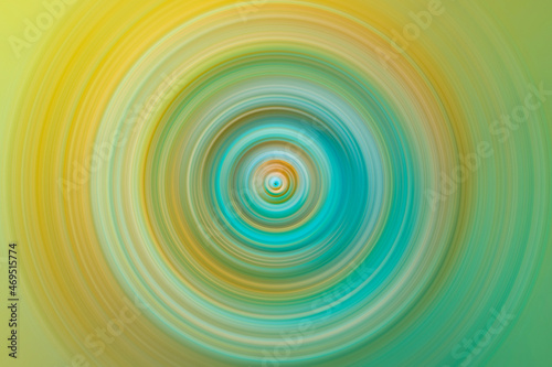 Sunny yellow, blue and green swirl