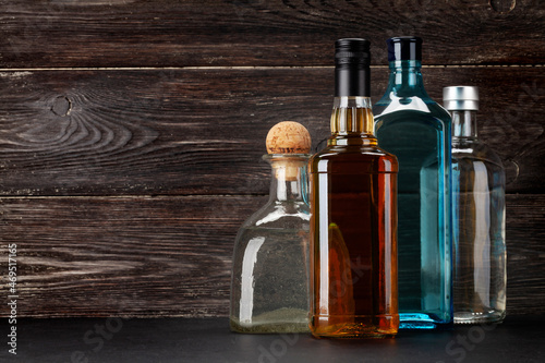 фотографія Various hard liquor bottles