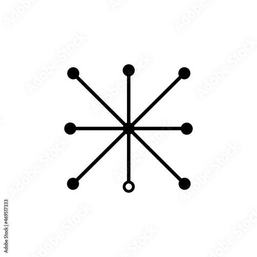 Global networking icon in isolated on background. symbol for your web site design logo, app, Global networking icon Vector illustration.