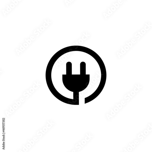 Plug icon in isolated on background. symbol for your web site design logo, app, Plug icon Vector illustration. 