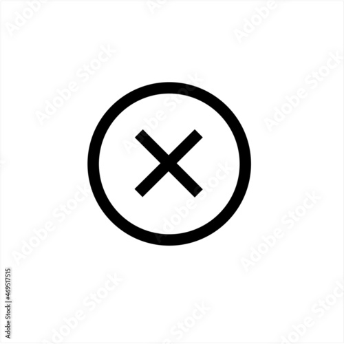 Cross mark symbol icon in isolated on background. symbol for your web site design logo, app, Cross mark symbol icon Vector illustration. 
