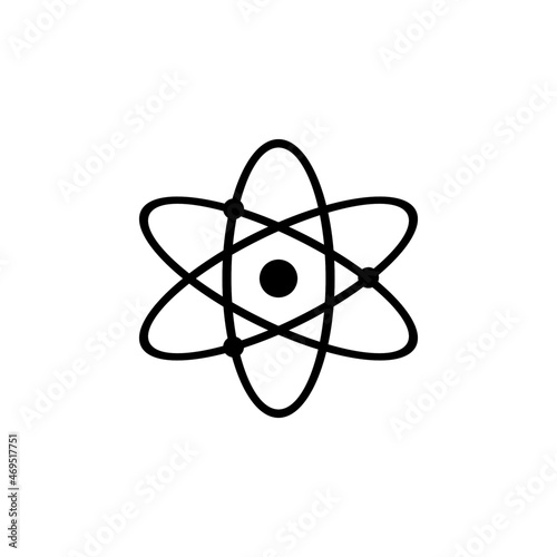 Molecular atom neutron icon in isolated on background. symbol for your web site design logo, app, Molecular atom neutron icon Vector illustration.