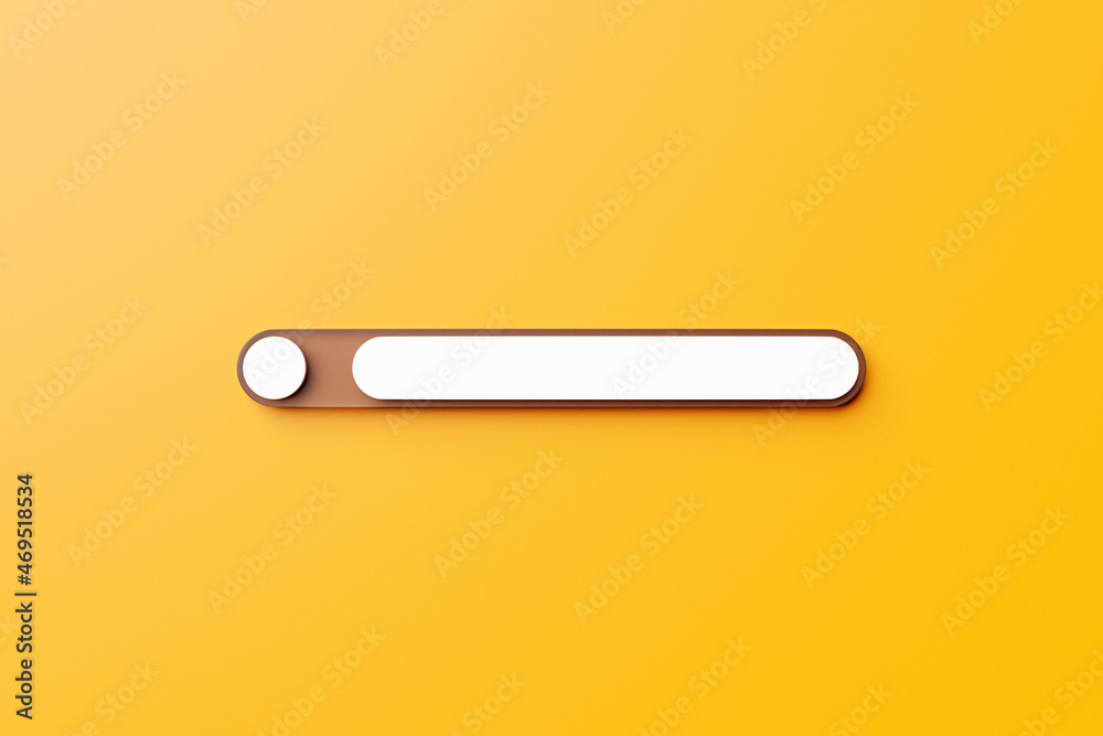 3d illustration of an internet search page on a yellow background. Search bar icons 3d illustration of an internet search page on a yellow background. Search bar icons