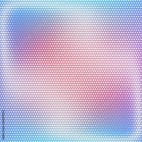 Abstract colored background with gray halftone circles, design element