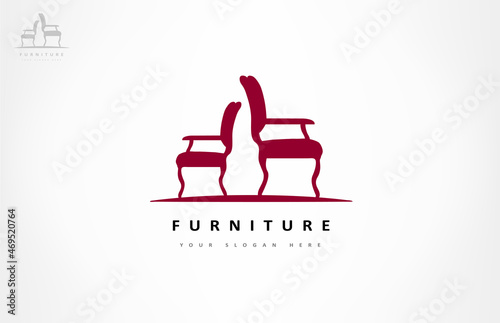 Chairs logo vector. Furniture design.