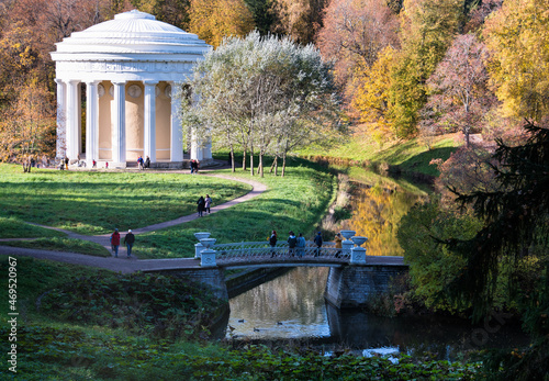 The Temple of Friendship in Pavlovsk Park, Pavlovsk, near St. Petersburg photo