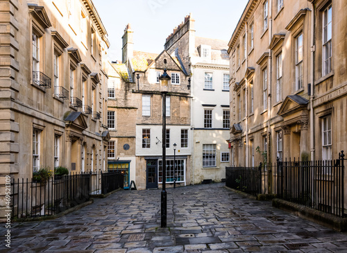 View towards North Parade Buildings, Bath, Somerset photo