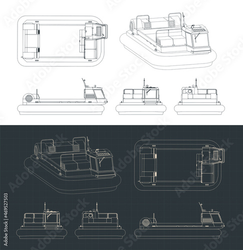 Hovercraft drawings