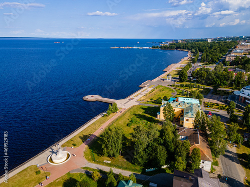 View over Petrozavorsk and Lake Onega, Karelia photo