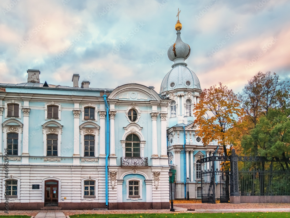 Architectural masterpieces of Saint Petersburg. Smolny Convent of the Resurrection