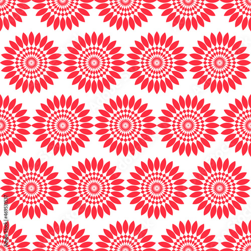 Wallpaper Mural Seamless red shapes pattern for background Torontodigital.ca