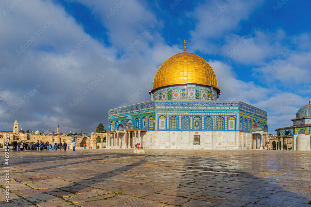 Mosque Dome of the Rock on the Temple Mount, Jerusalem