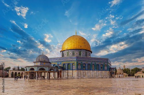 Mosque Dome of the Rock on the Temple Mount, Jerusalem
